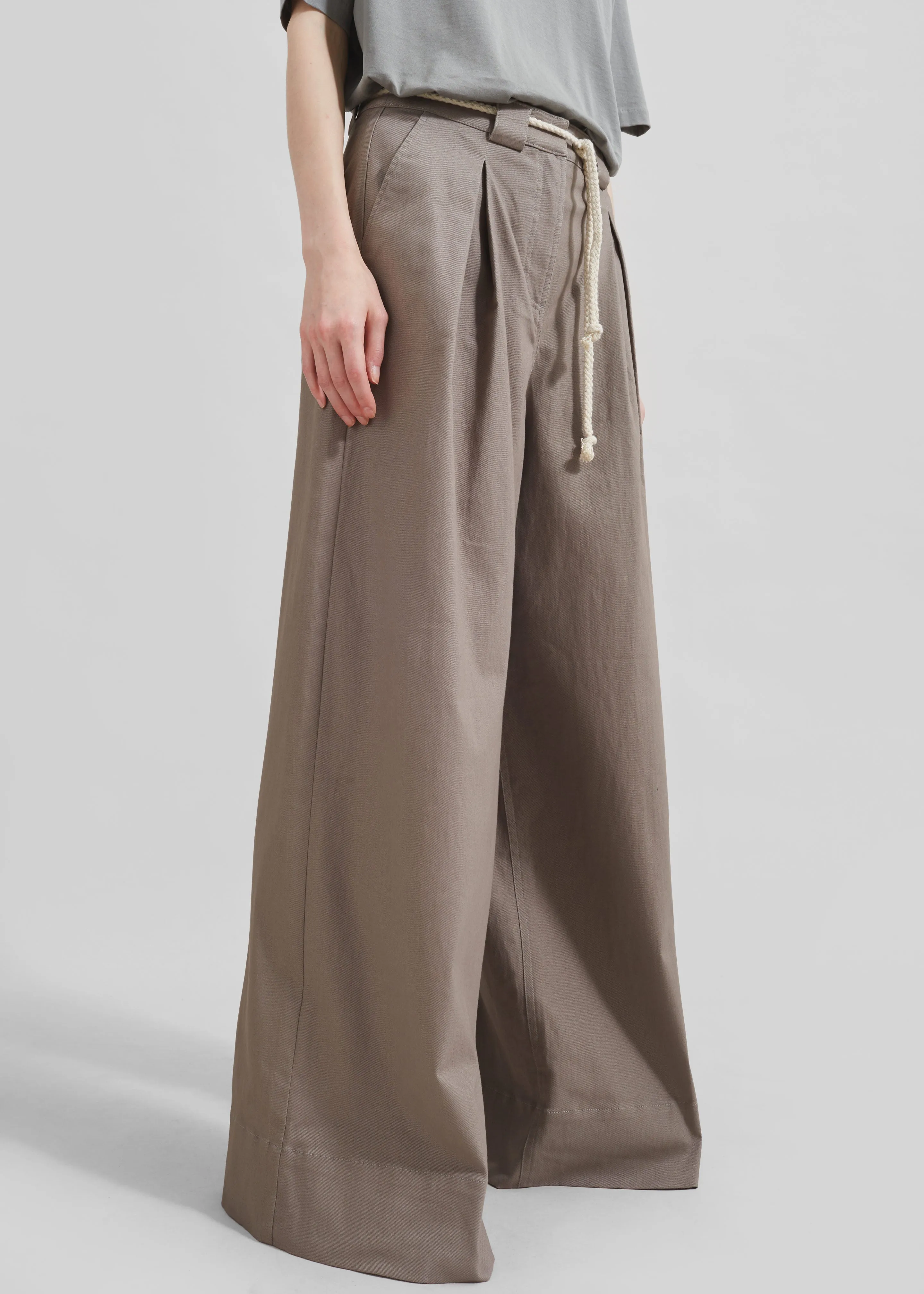 The Garment Cassano Wide Pants - Smoke