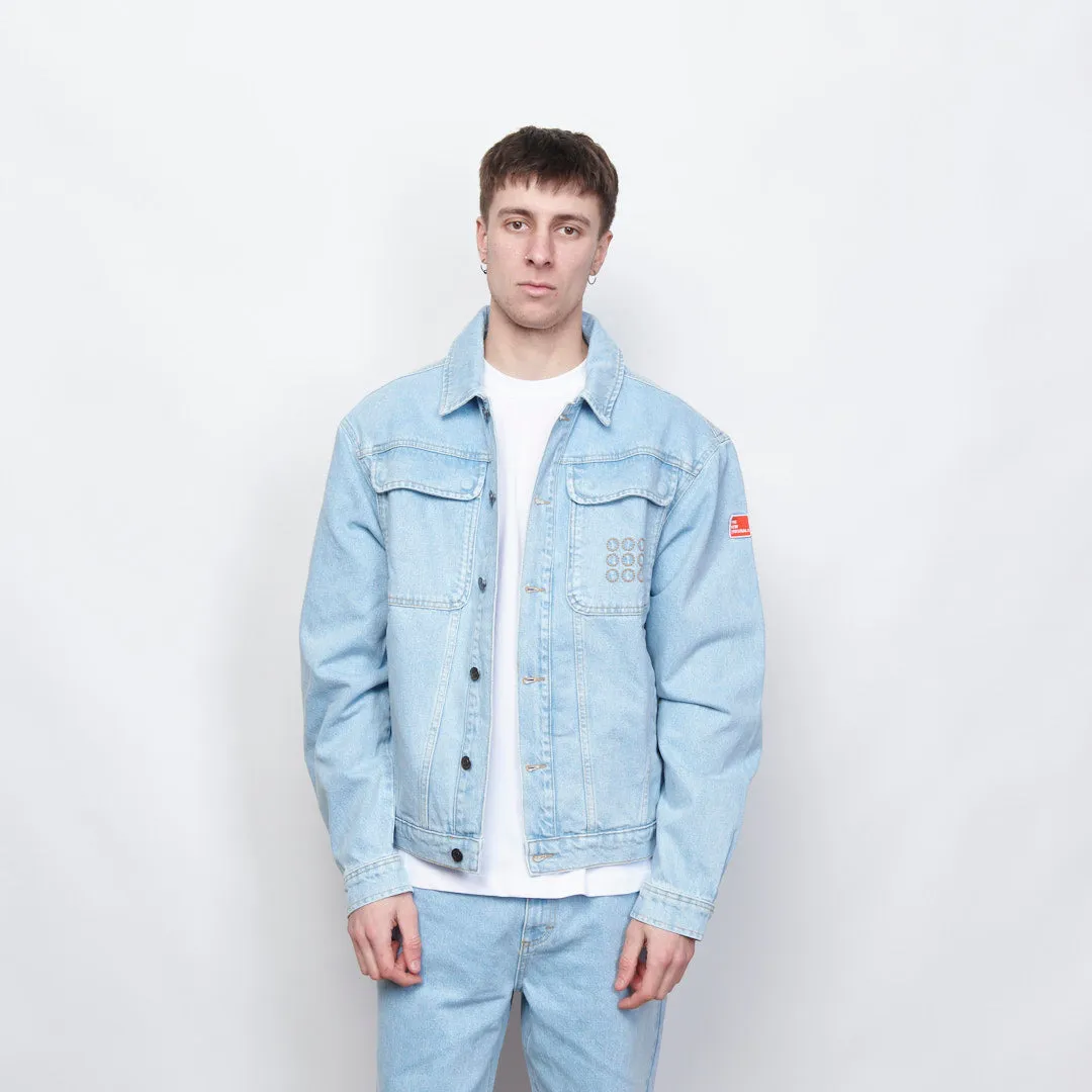 The New Originals - Multi Pocket Denim Jacket (Light Wash Denim)