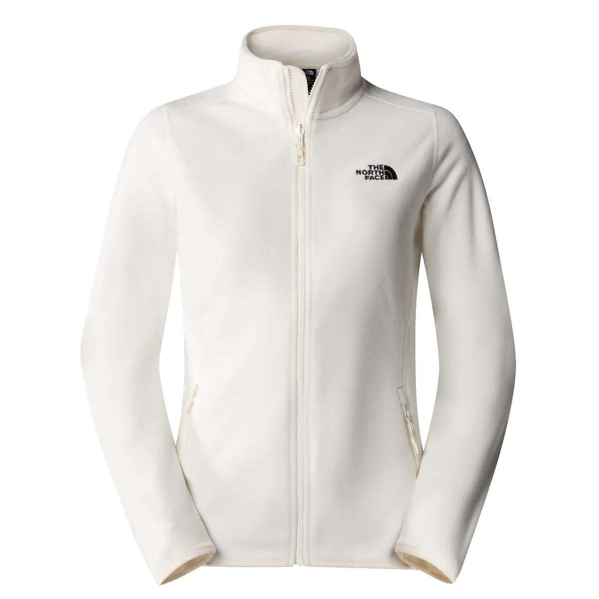 The North Face 100 Glacier Full Zip Fleece Women's Jacket | White Dune