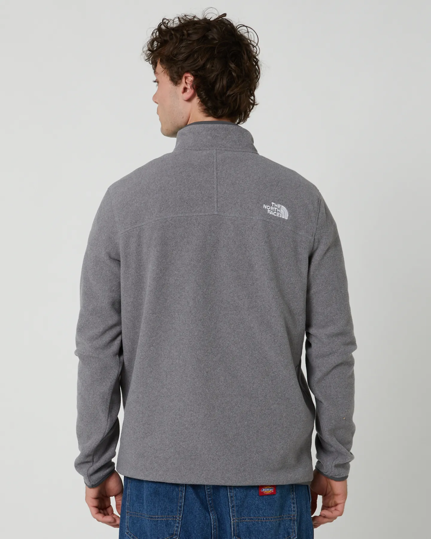 The North Face Men's 100 Glacier 1/4 Zip Fleece - Tnf Medium Grey Heather | SurfStitch