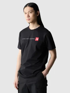 THE NORTH FACE Mens Short Sleeve Never Stop Exploring Tee - Black