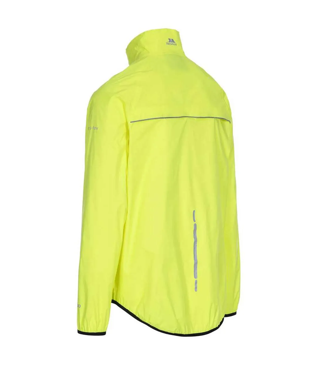 Trespass Mens Retract Hi-Vis Packaway Waterproof Jacket. (Hi Visibility Yellow) - UTTP4736