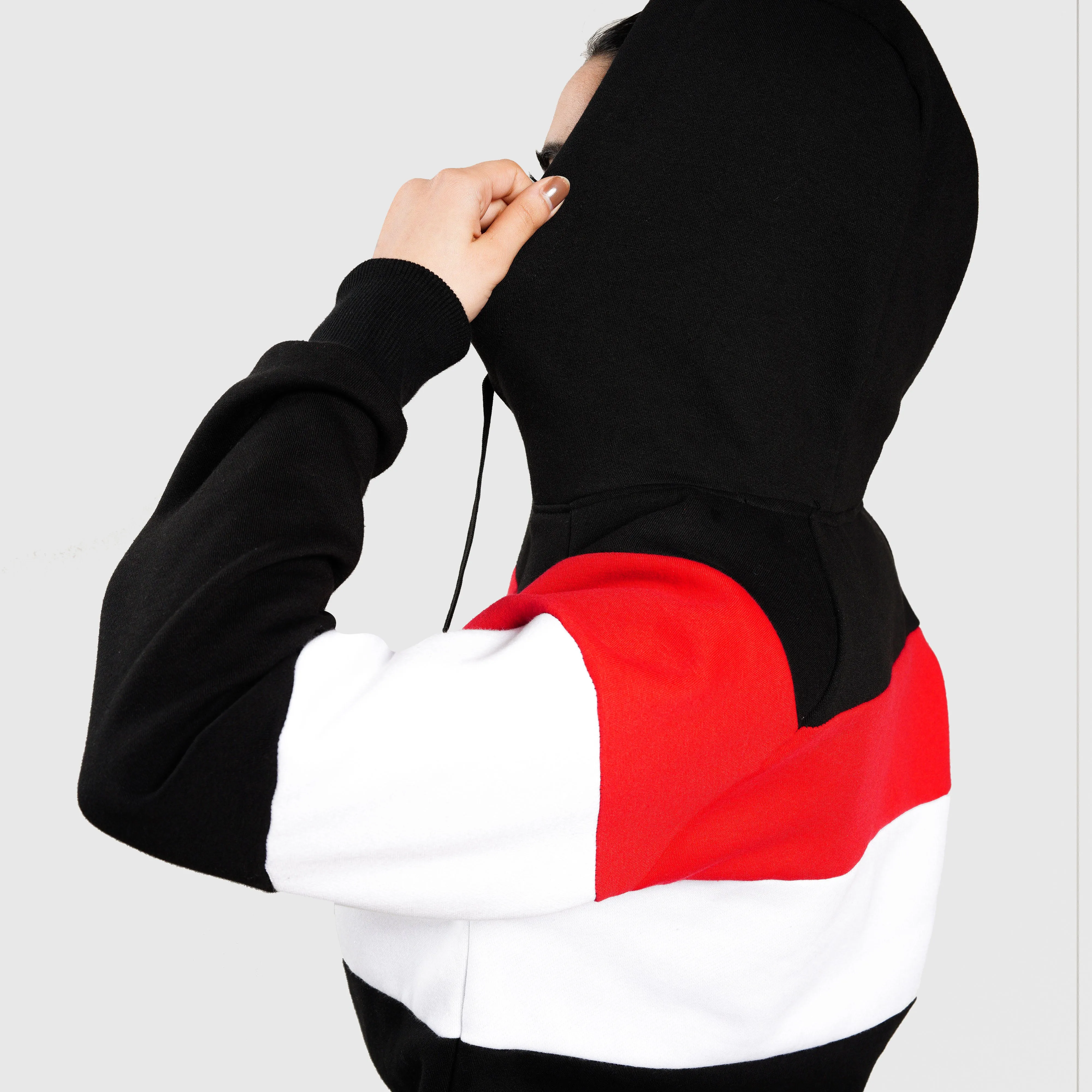 Tricolor Hoodie (Black)