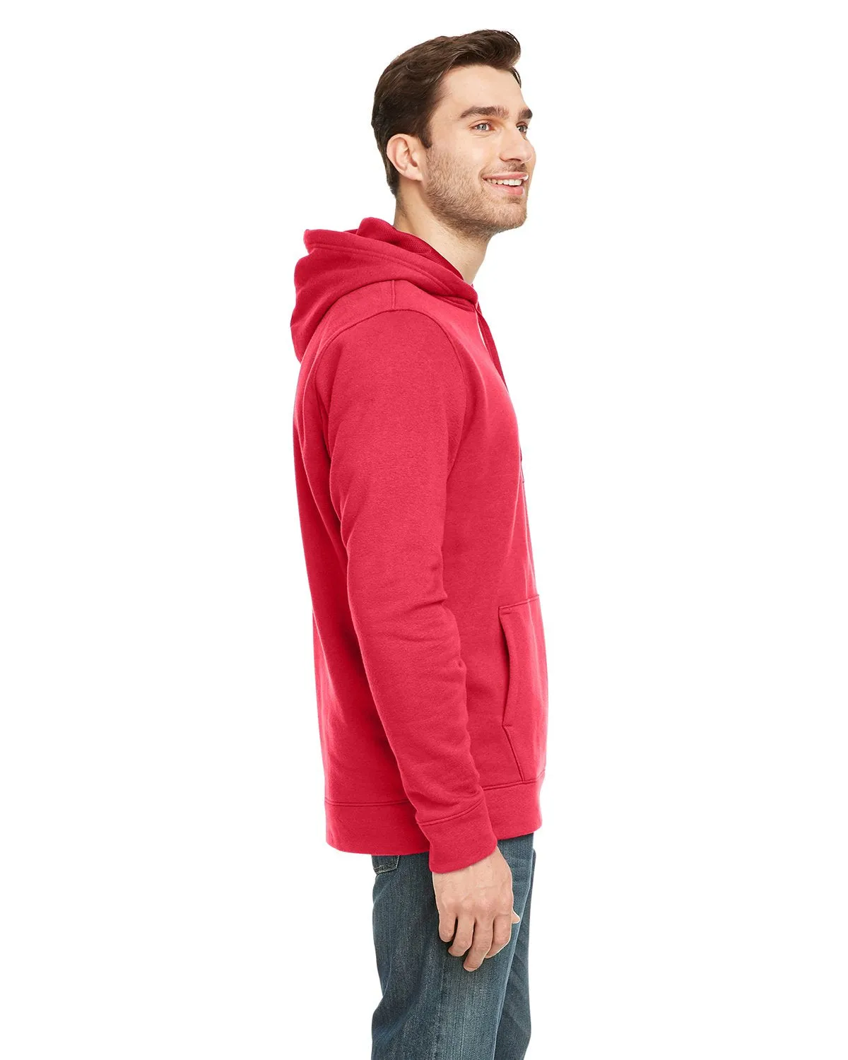 Under Armour Men's Hustle Pullover Hooded Sweatshirt 1300123 RED/ WHITE 600