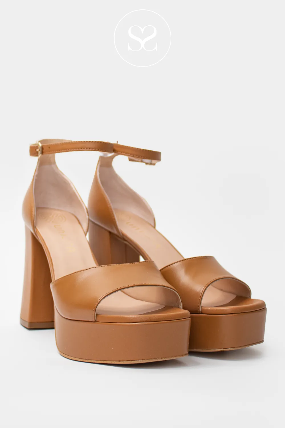 UNISA USUAL TAN - PLATFORM SANDALS