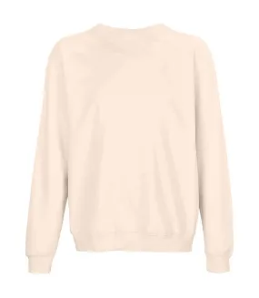 Unisex adult columbia sweatshirt creamy pink SOLS