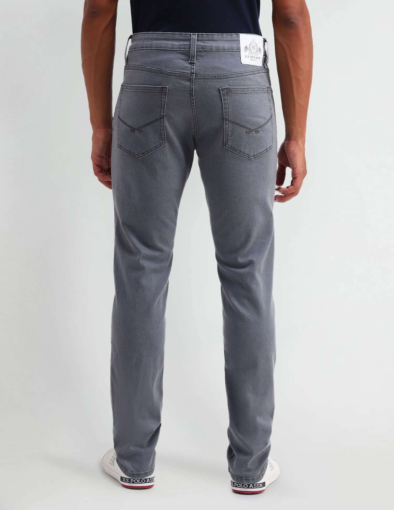 U.S. Polo Assn. Denim Co. Brandon Slim Tapered Fit Grey Jeans