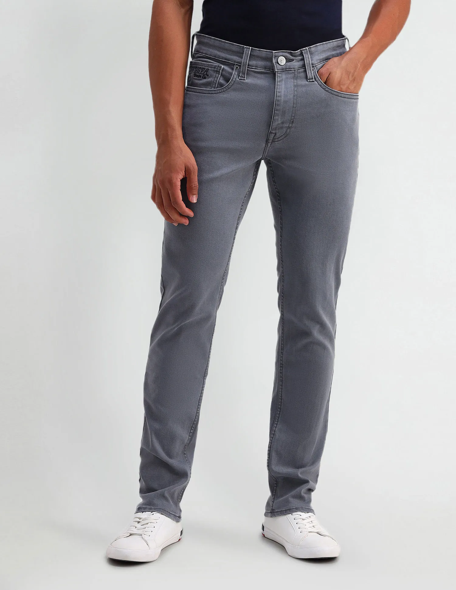 U.S. Polo Assn. Denim Co. Brandon Slim Tapered Fit Grey Jeans