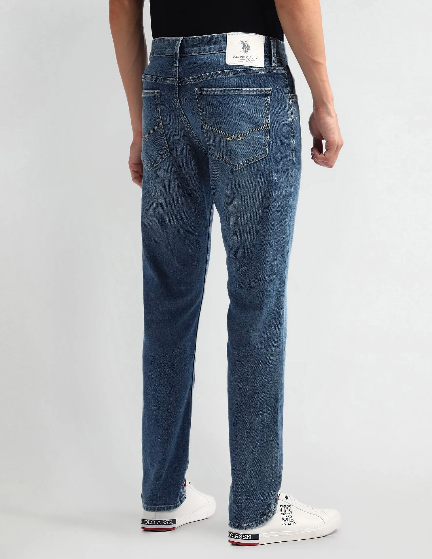 U.S. Polo Assn. Denim Co. Brandon Slim Tapered Fit Light Wash Jeans