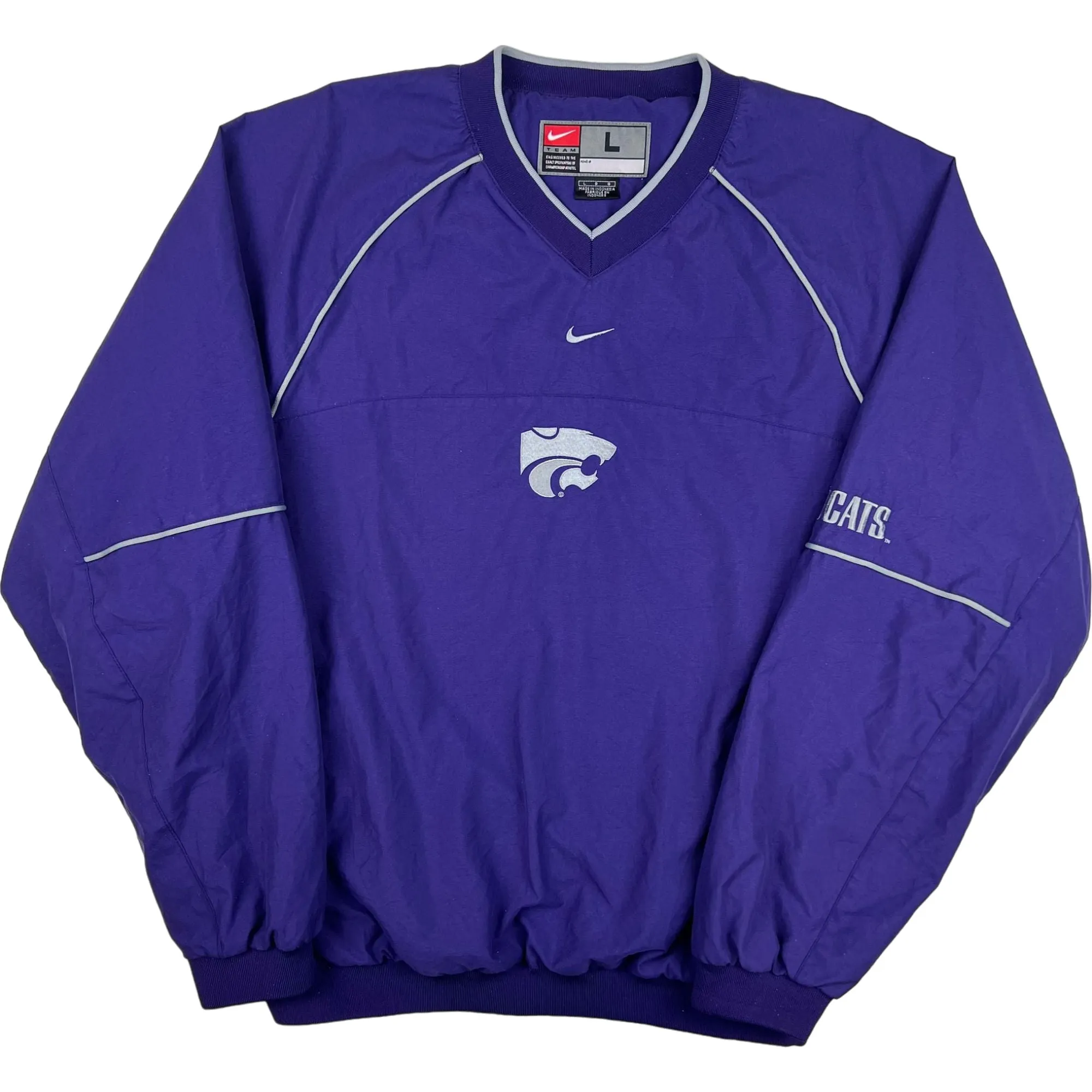 Vintage Nike 90's Kansas State Wildcats Pullover Jacket Purple