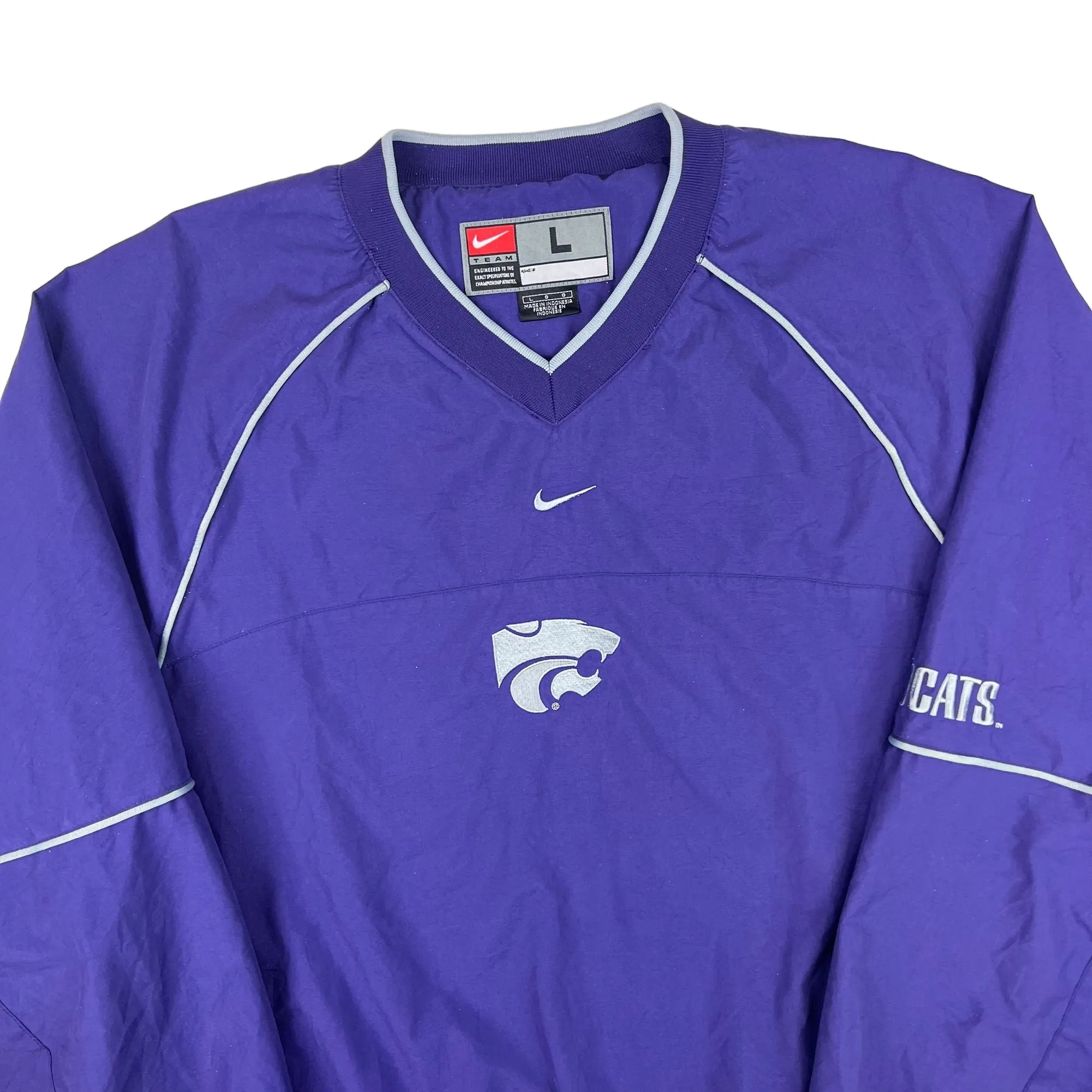 Vintage Nike 90's Kansas State Wildcats Pullover Jacket Purple