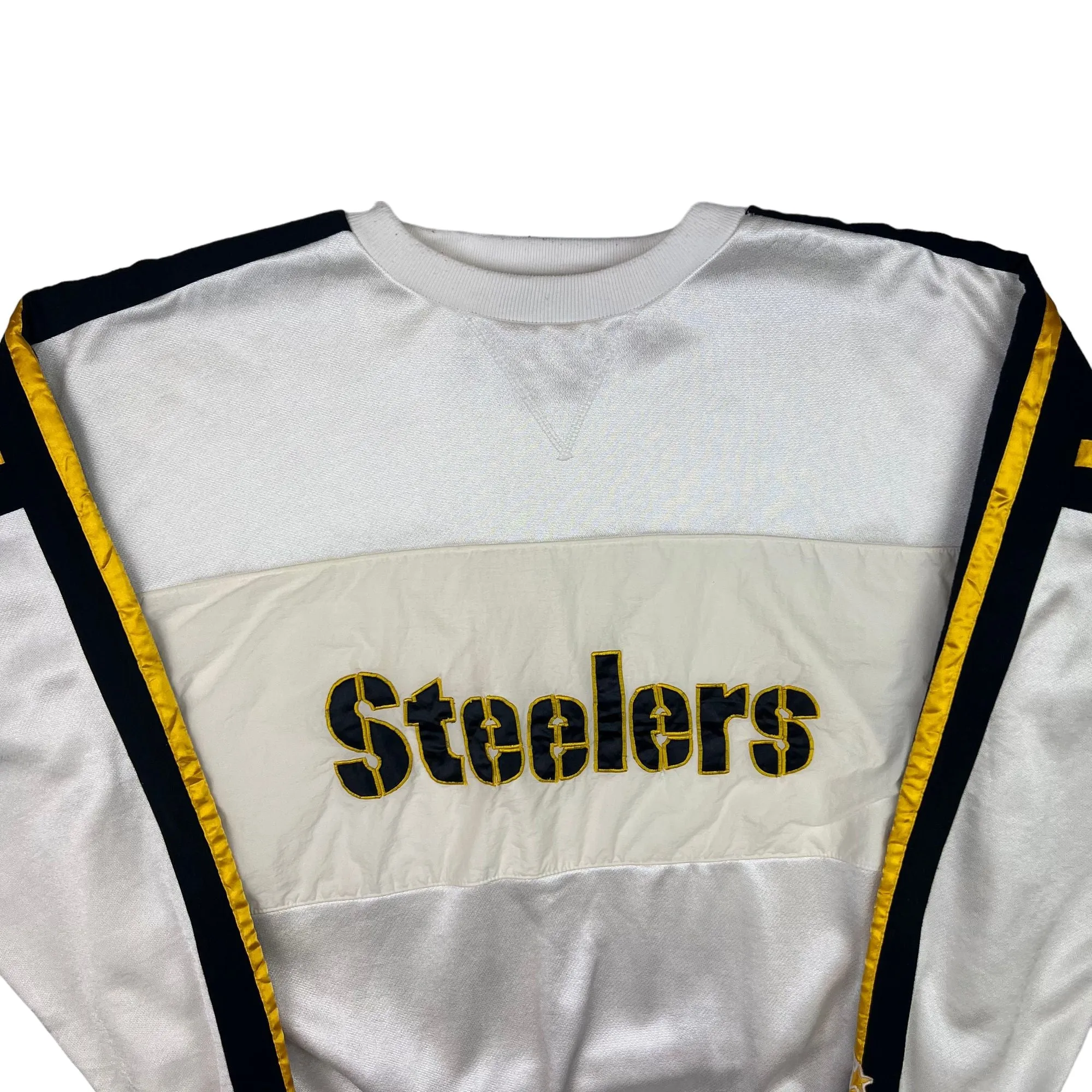 Vintage Pittsburgh Steelers Starter Pullover Sweatshirt White Rare