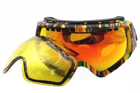 VON ZIPPER Feenom John Jackson Signature Fire Chrome Snow Goggles