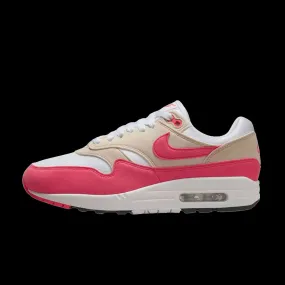 WMNS Nike Air Max 1 (White/Aster Pink-LT Orewood BRN-Black)