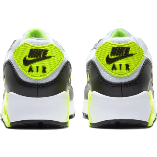 WMNS NIKE AIR MAX 90 WHITE/PARTICLE GREY-VOLT-BLACK